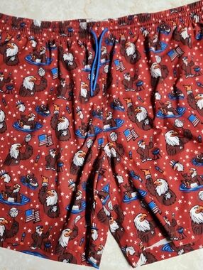 RSVLTS Grills Chills Patriotic Eagle Red 3X Shorts
